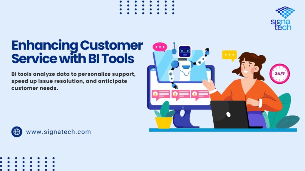 How can BI tools enhance customer service experiences?