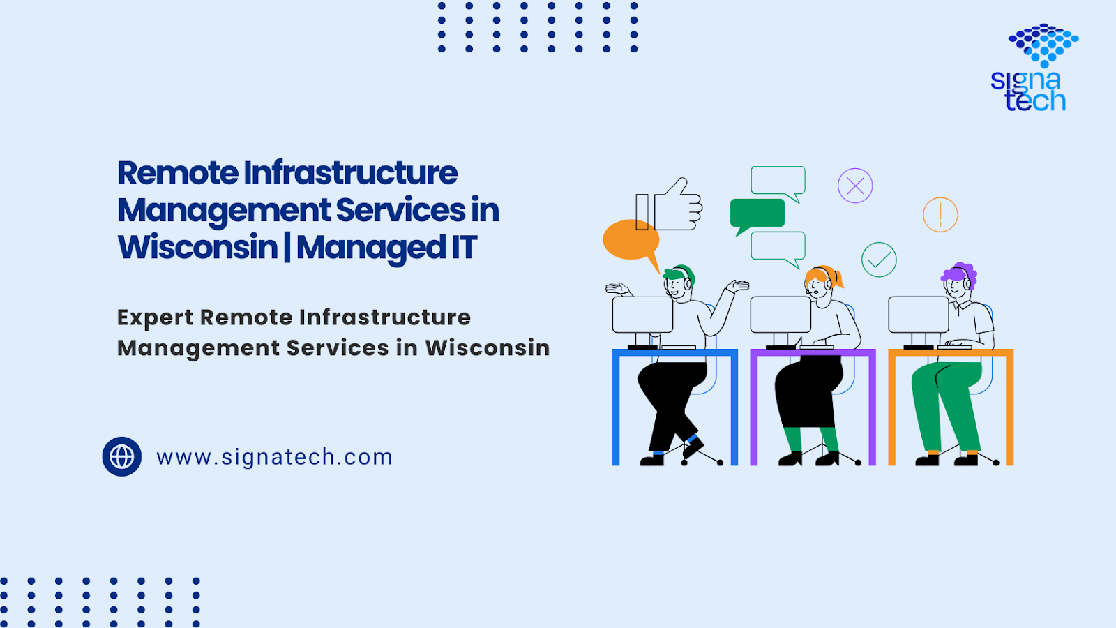 Remote Infrastructure Management Services in Wisconsin managed IT support illustration